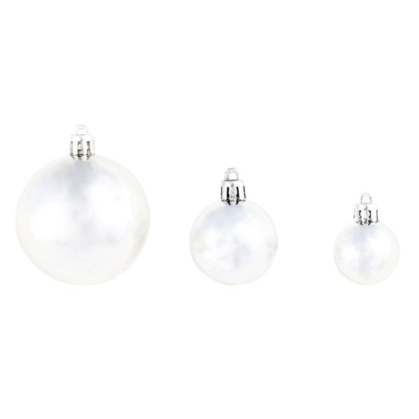 Conjunto de bolas de natal 100 pcs 3/4/6 cm prateado - Image 6