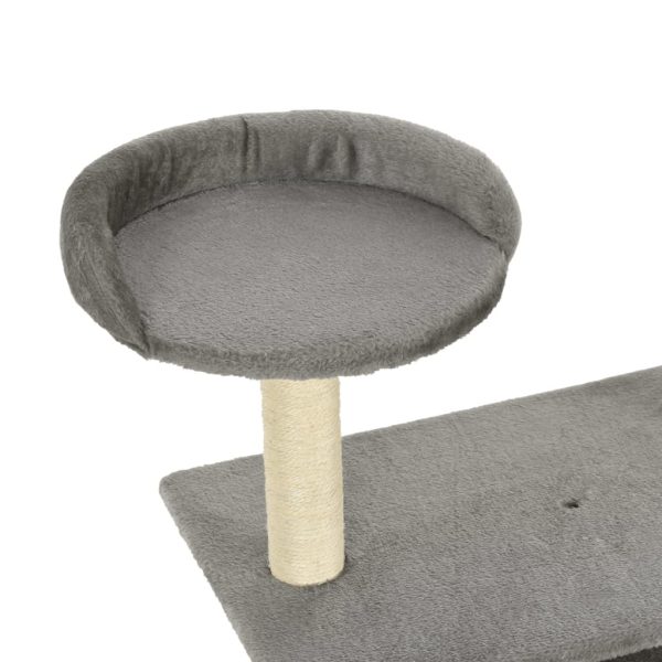 Árvore para gatos c/postes arranhadores sisal 95 cm cinzento - Image 5