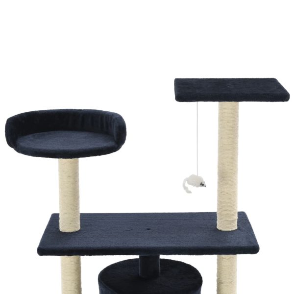 Árvore p/ gatos c/ postes arranhadores sisal 95 cm azul escuro - Image 4
