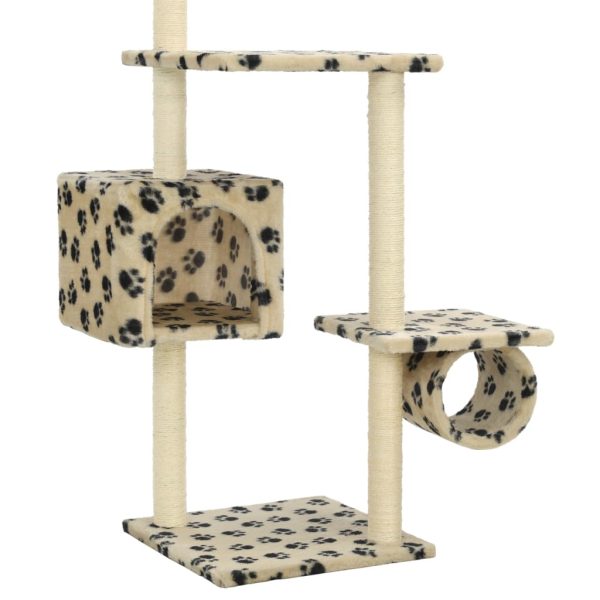 Árvore para gatos c/postes arranhadores sisal 260 cm bege - Image 6