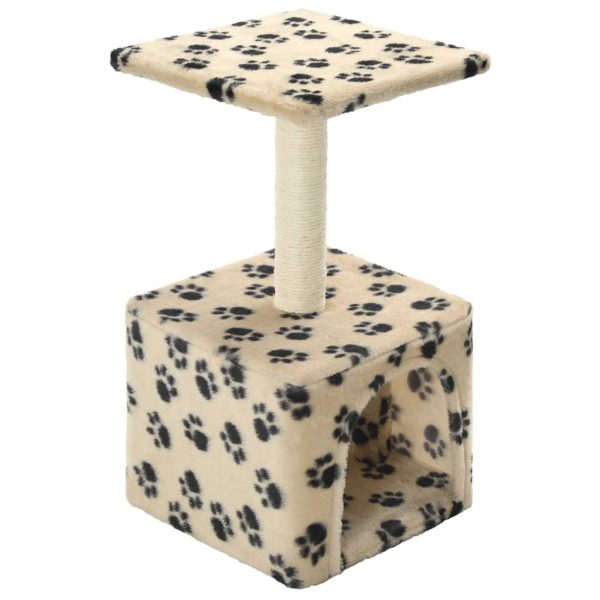 Árvore para gatos c/postes arranhadores sisal 55 cm bege - Image 2