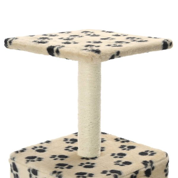 Árvore para gatos c/postes arranhadores sisal 55 cm bege - Image 5