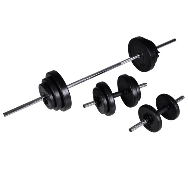 Torre musculação com conjunto barras e halteres 30,5 kg - Image 7