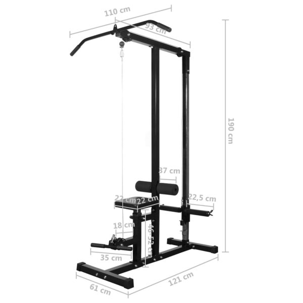 Torre musculação com conjunto barras e halteres 30,5 kg - Image 10