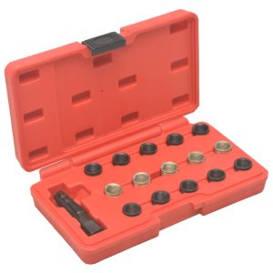 16 pcs kit de reparação roscas velas incandescência M14x1,25
