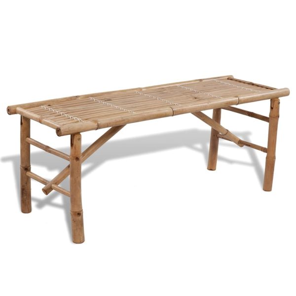 Mesa de cerveja com 2 bancos 100 cm bambu - Image 3