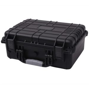 Caixa de equipamento protetora 40,6x33x17,4 cm preto