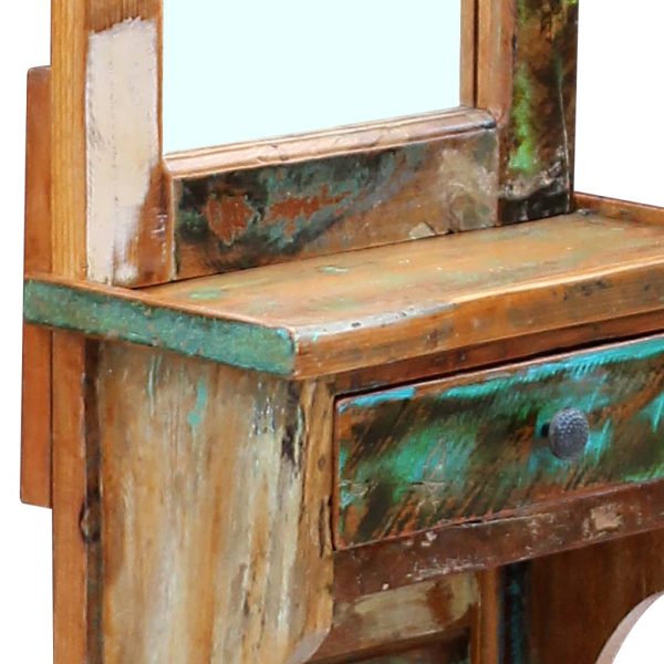 Espelho de corredor 47x23x180 cm madeira reciclada maciça - Image 7