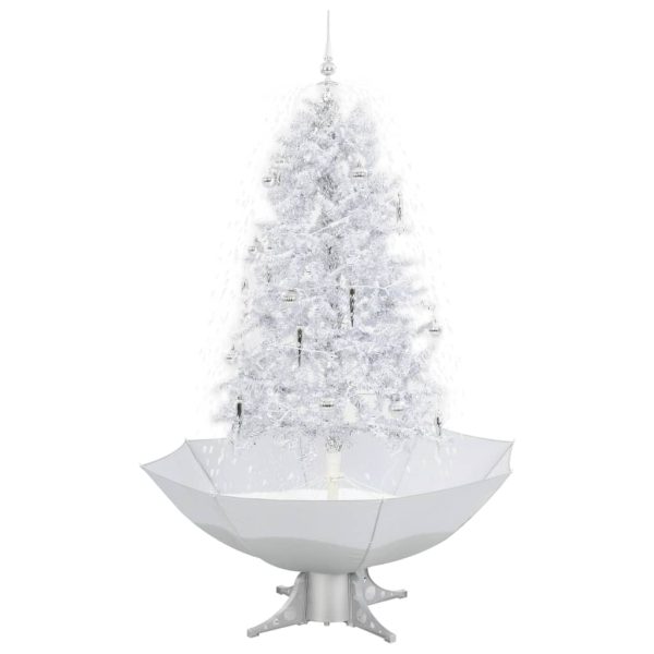 Árvore de Natal c/ neve base formato guarda-chuva 170 cm branco - Image 2
