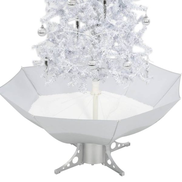 Árvore de Natal c/ neve base formato guarda-chuva 170 cm branco - Image 7