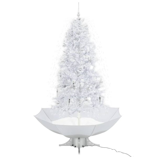 Árvore de Natal c/ neve base formato guarda-chuva 190 cm branco - Image 2