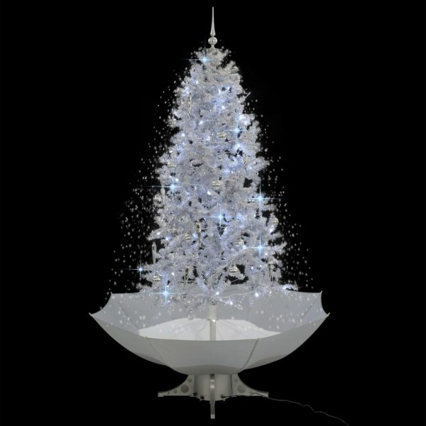 Árvore de Natal c/ neve base formato guarda-chuva 190 cm branco - Image 3