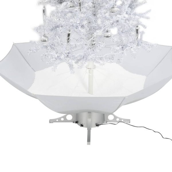 Árvore de Natal c/ neve base formato guarda-chuva 190 cm branco - Image 8