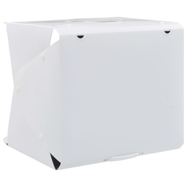 Caixa luz LED dobrável estúdio foto. 40x34x37cm plástico branco - Image 9