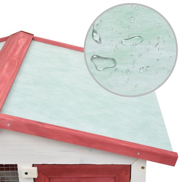 Coelheira de exterior 3 portas madeira vermelho - Image 6