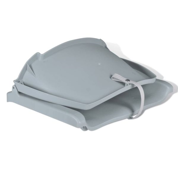 Assentos de barco 2 pcs encosto dobrável 41x51x48 cm cinzento - Image 4