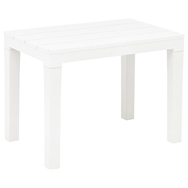 Mesa de jardim com 2 bancos plástico branco - Image 7