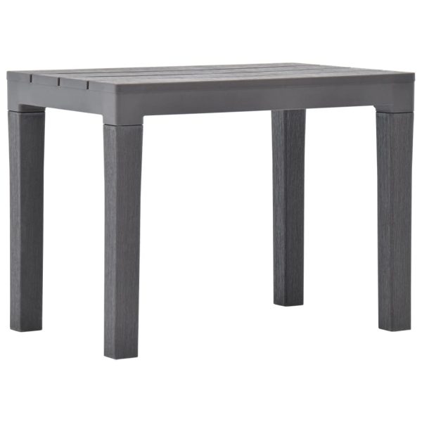 Mesa de jardim com 2 bancos plástico castanho - Image 3