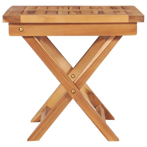 Espreguiçadeiras com mesa 2 pcs madeira de teca maciça - Image 10