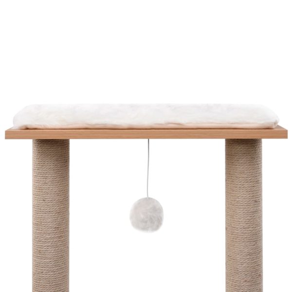Árvore para gatos c/ tapete arranhador sisal 129 cm - Image 4