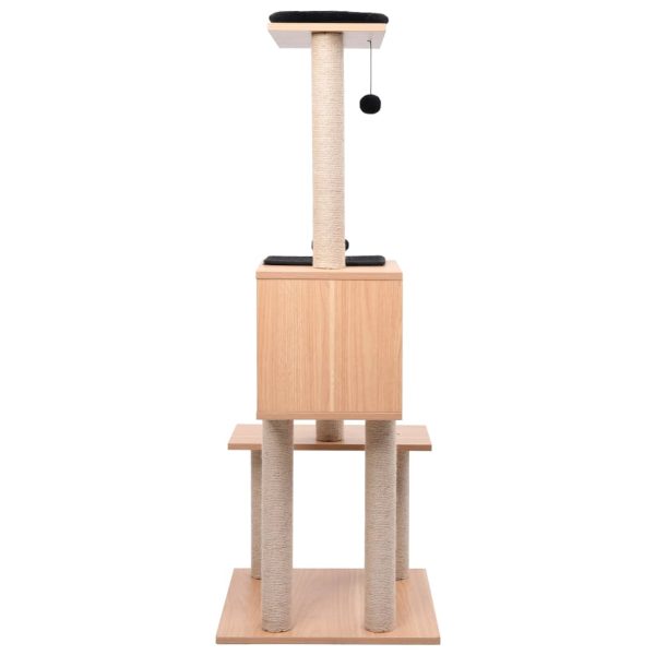 Árvore para gatos c/ tapete arranhador sisal 129 cm - Image 3
