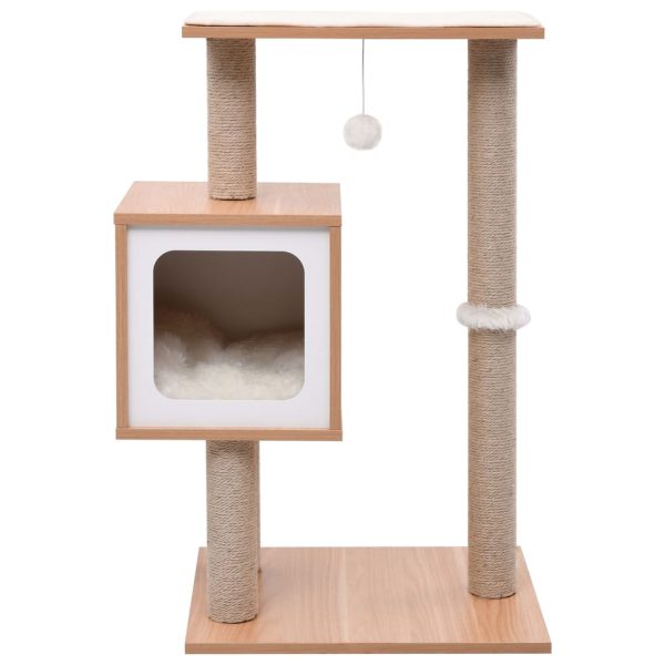Árvore para gatos com tapete arranhador sisal 82 cm - Image 2