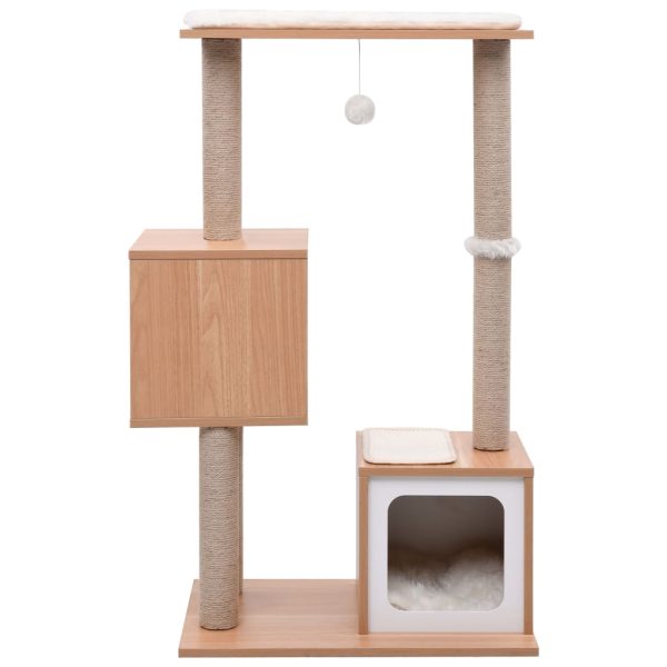 Árvore para gatos com tapete arranhador sisal 104 cm - Image 3