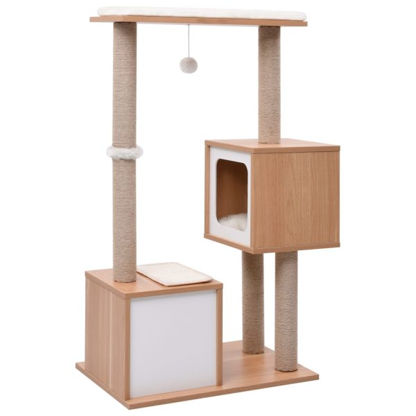 Árvore para gatos com tapete arranhador sisal 104 cm - Image 4