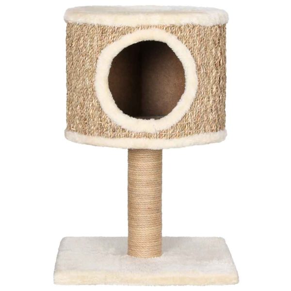 Árvore p/ gatos c/ ninho e poste arranhador 52 cm erva marinha - Image 3