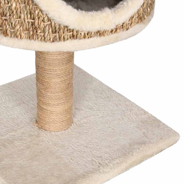 Árvore p/ gatos c/ ninho e poste arranhador 52 cm erva marinha - Image 6