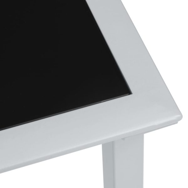 Espreguiçadeiras com mesa 2 pcs alumínio cinzento-acastanhado - Image 11