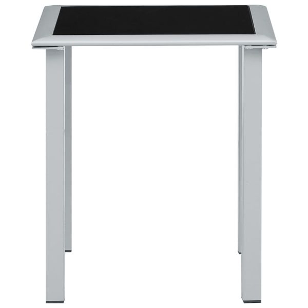Espreguiçadeiras com mesa 2 pcs alumínio cinzento-acastanhado - Image 10