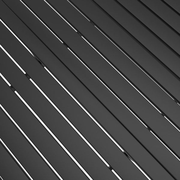 Mesa de jardim 140x80x72 cm aço antracite - Image 5