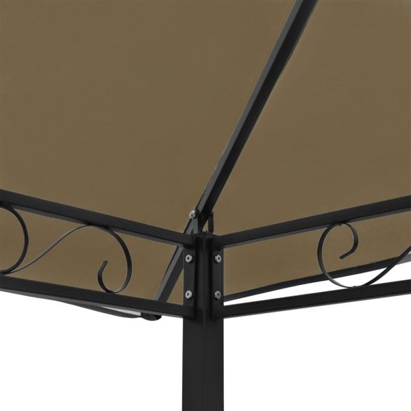 Pérgula jardim c/ mesa/bancos 2,5x1,5x2,4m 180g/m² cinza-acast. - Image 4