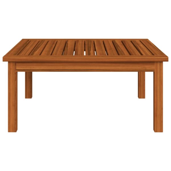 Mesa lounge de jardim 63x63x30 cm madeira de acácia maciça - Image 2