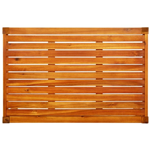 Banco de jardim com mesa e apoios de pés acácia maciça - Image 6