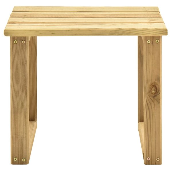 Espreguiçadeira de jardim com mesa madeira de pinho impregnada - Image 7