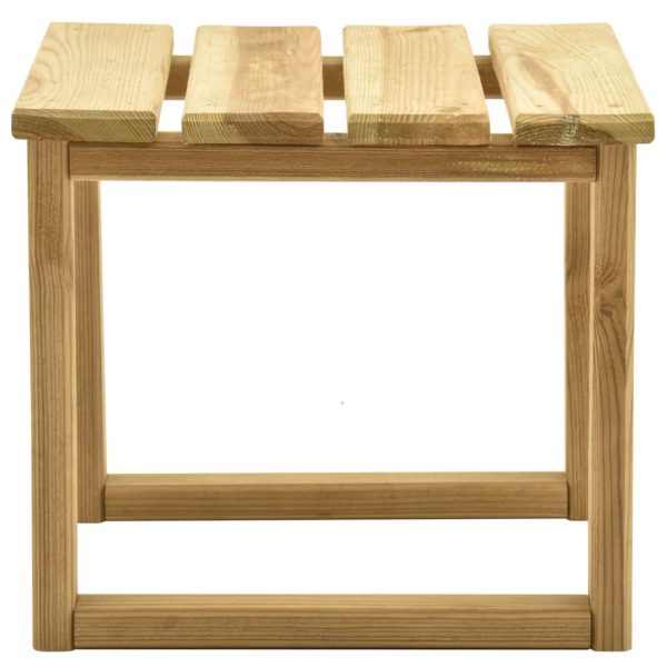 Espreguiçadeira de jardim com mesa madeira de pinho impregnada - Image 8