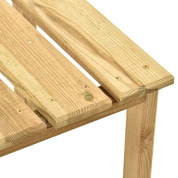 Espreguiçadeira de jardim com mesa madeira de pinho impregnada - Image 9