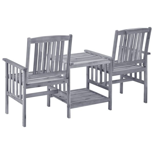 Cadeiras de jardim c/ mesa de centro e almofadões acácia maciça - Image 4