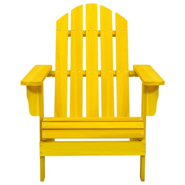 Cadeira Adirondack para jardim abeto maciço amarelo - Image 2