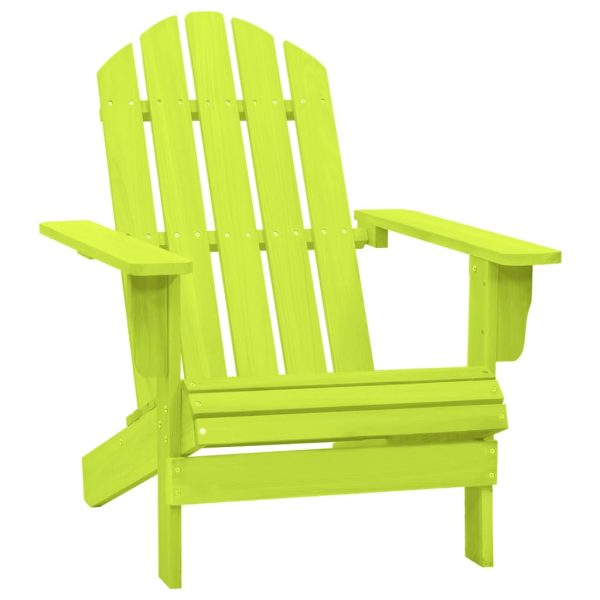 Cadeira Adirondack para jardim abeto maciço verde