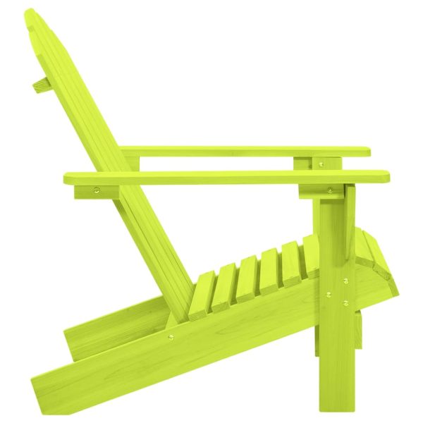 Cadeira Adirondack para jardim abeto maciço verde - Image 3