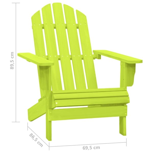 Cadeira Adirondack para jardim abeto maciço verde - Image 6