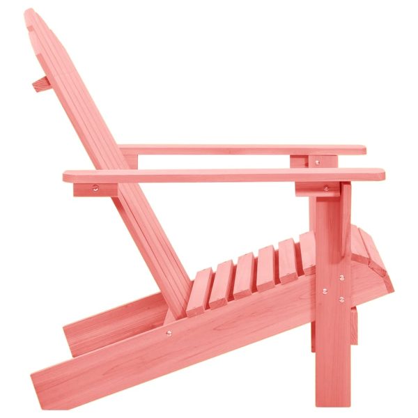 Cadeira Adirondack para jardim abeto maciço rosa - Image 3