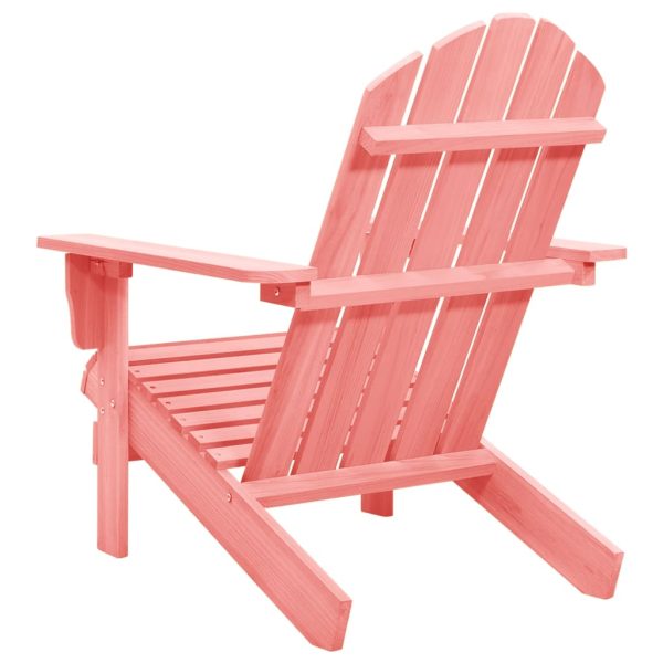 Cadeira Adirondack para jardim abeto maciço rosa - Image 4