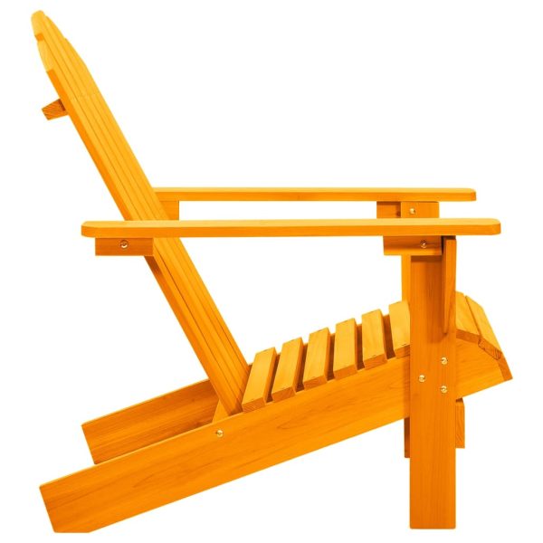 Cadeira Adirondack para jardim abeto maciço laranja - Image 3