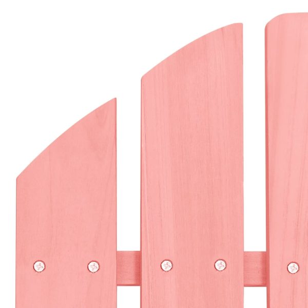 Cadeira Adirondack de baloiçar para jardim abeto maciço rosa - Image 5