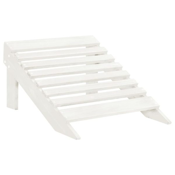 Cadeira de jardim Adirondack c/ otomano e mesa abeto branco - Image 11