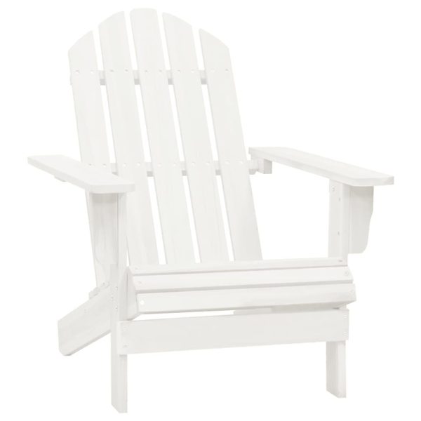 Cadeira de jardim Adirondack c/ otomano e mesa abeto branco - Image 8